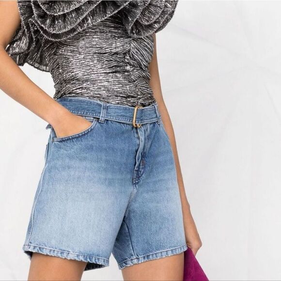 Tom Ford Belted Jeans Denim Shorts size 26 New S - Picture 2 of 12